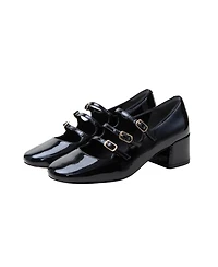 Linea Paolo Mariana | Tripple Strap Mary Jane Pumps