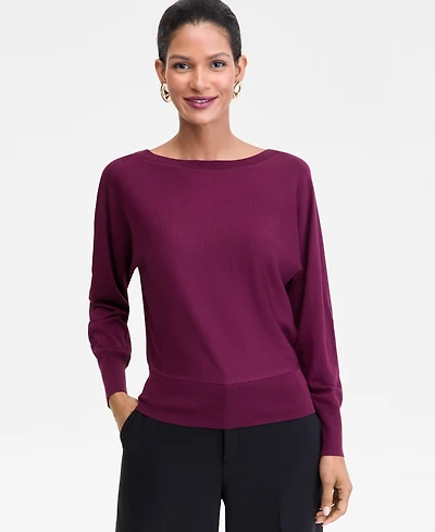 I.n.c. International Concepts Women's Boat-Neck Sweater, Macy's Exclusive