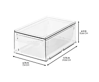 iDesign Stackable Kitchen Storage Drawer - Set of 4 - Clear