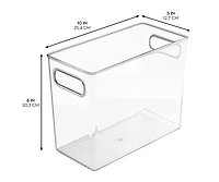 iDesign Pantry Storage Bin with Handles - Set of 4 - Clear - Made in Usa