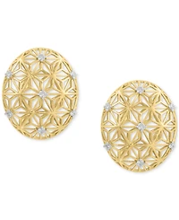 Effy Diamond Lattice Openwork Stud Earrings (1/5 ct. t.w.) in 14k Gold