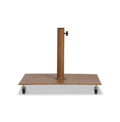 Meridian Furniture Belize Teak Steel Patio Umbrella Base