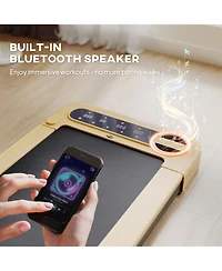 Soozier Walking Pad, Under Desk Treadmill with Wider Belt, Remote Control