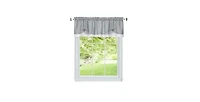 Kate Aurora Country Farmhouse Flax Linen Tie Up Window Valance - 58 in. W x 14 L
