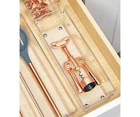 iDesign Drawer Organizer Bins - Set of 6 - Clear