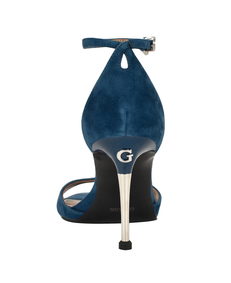Guess Women's Seena Ankle Strap Stiletto Dress Sandals