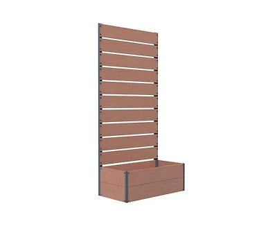 Slickblue Modern Farmhouse Bathroom Floor Cabinet with 2 Drawers and Shelf in Wood Finish
