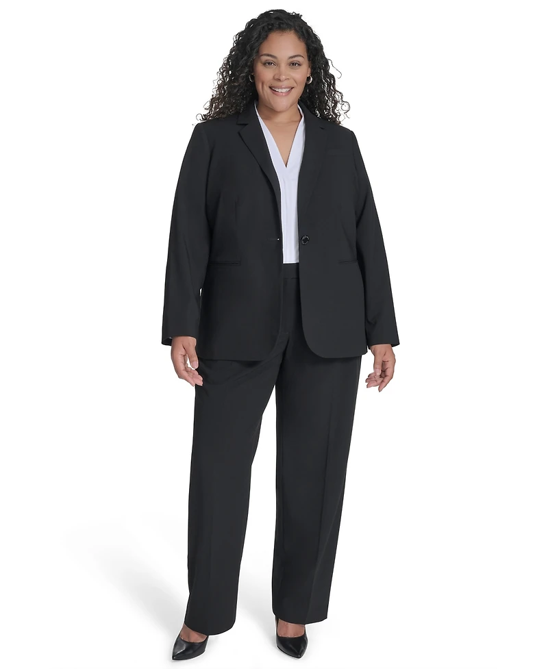 Calvin Klein Plus One-Button Blazer