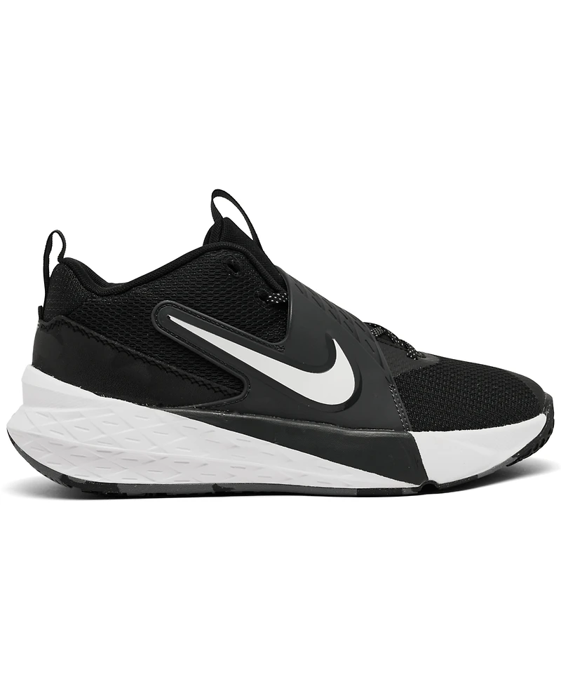 Nike Big Kids Team Hustle D 12 Fastening Strap Basketball Sneakers from Finish Line