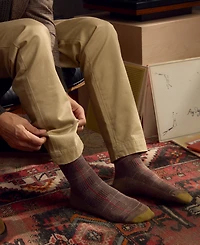 Gold Toe Men's 3-Pack Saville Tweed Reinforced Crew Socks