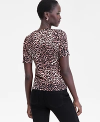 I.n.c. International Concepts Women's Animal-Print Sweater, Macy's Exclusive