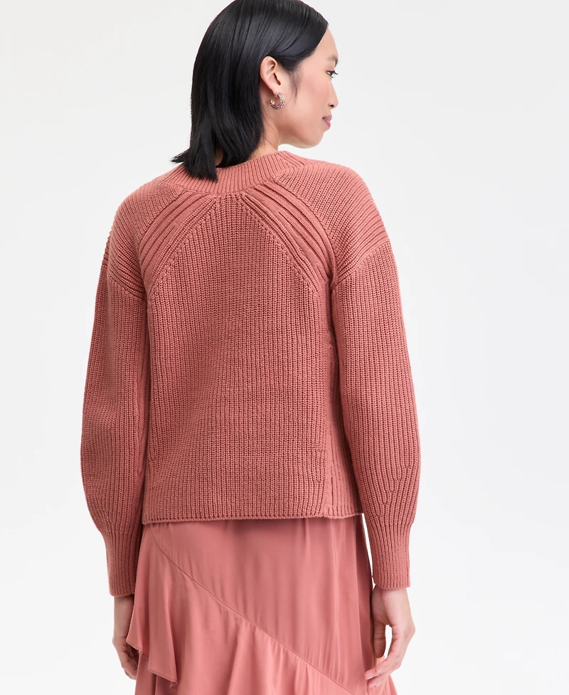 I.n.c. International Concepts Women's Directional Ribbed Sweater, Macy's Exclusive