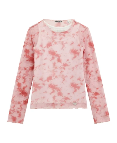 Guess Big Girls Printed Long Sleeve Top