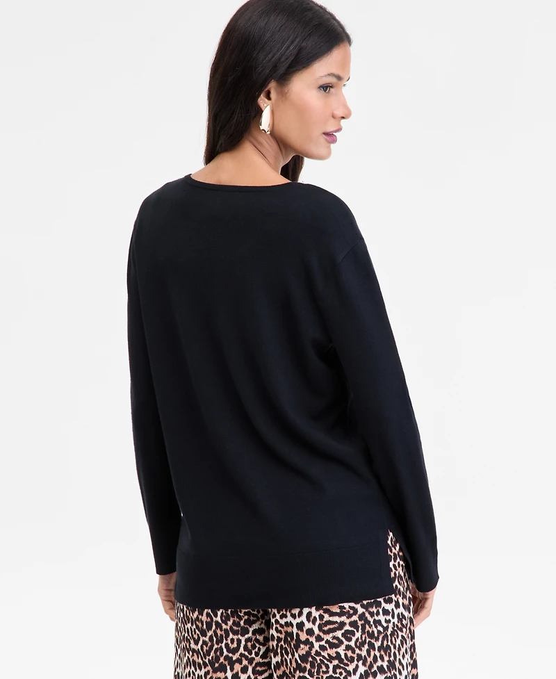 I.n.c. International Concepts Women's V-Neck Tunic, Macy's Exclusive