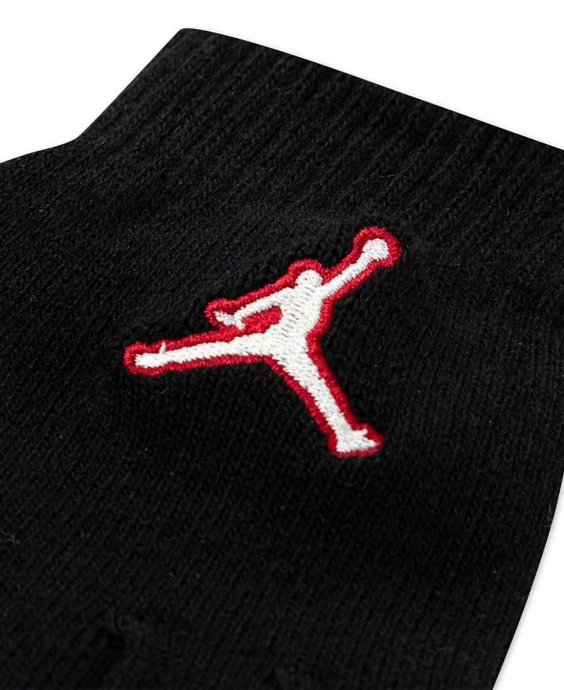 Jordan Big Kids 2-Piece Neutral Patch Beanie and Gloves Set