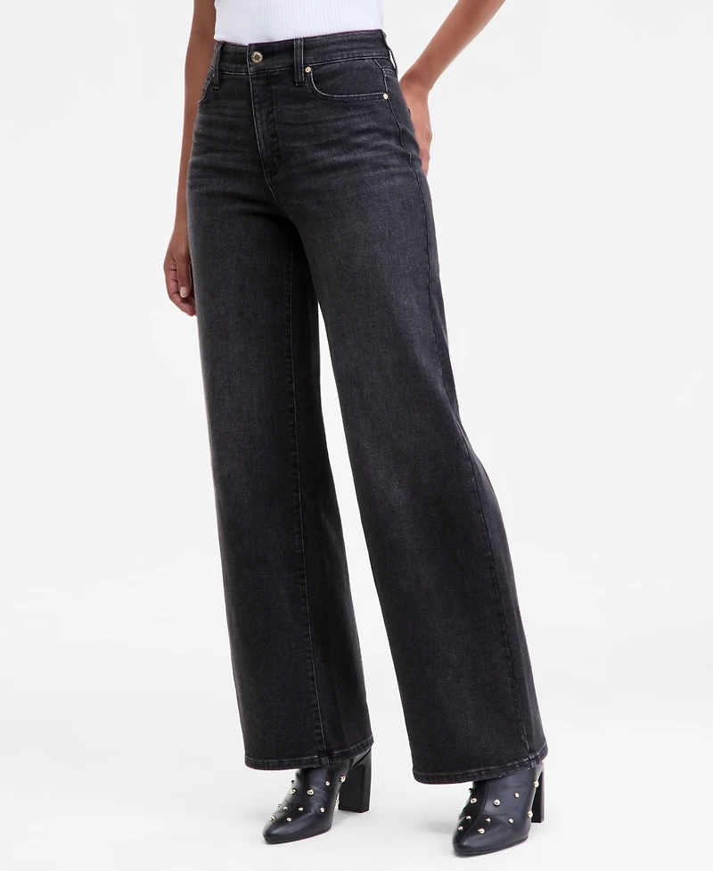 I.n.c. International Concepts Women's High-Rise Wide-Leg Jeans, Macy's Exclusive