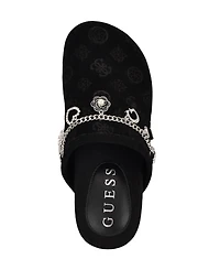 Guess Women's Gavyn Charms Logo Slip-On Clogs
