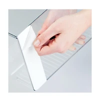 iDesign Adhesive Organizer Bin for Kitchen - Set of 4 - Clear