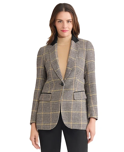 Jones New York Women's One-Button Notch Collar Jacket
