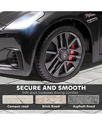 Qaba Maserati Gran Turismo Licensed 12V Kids Electric Car,