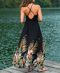 Cupshe Women's Just Beachy Tropical Maxi Beach Dress
