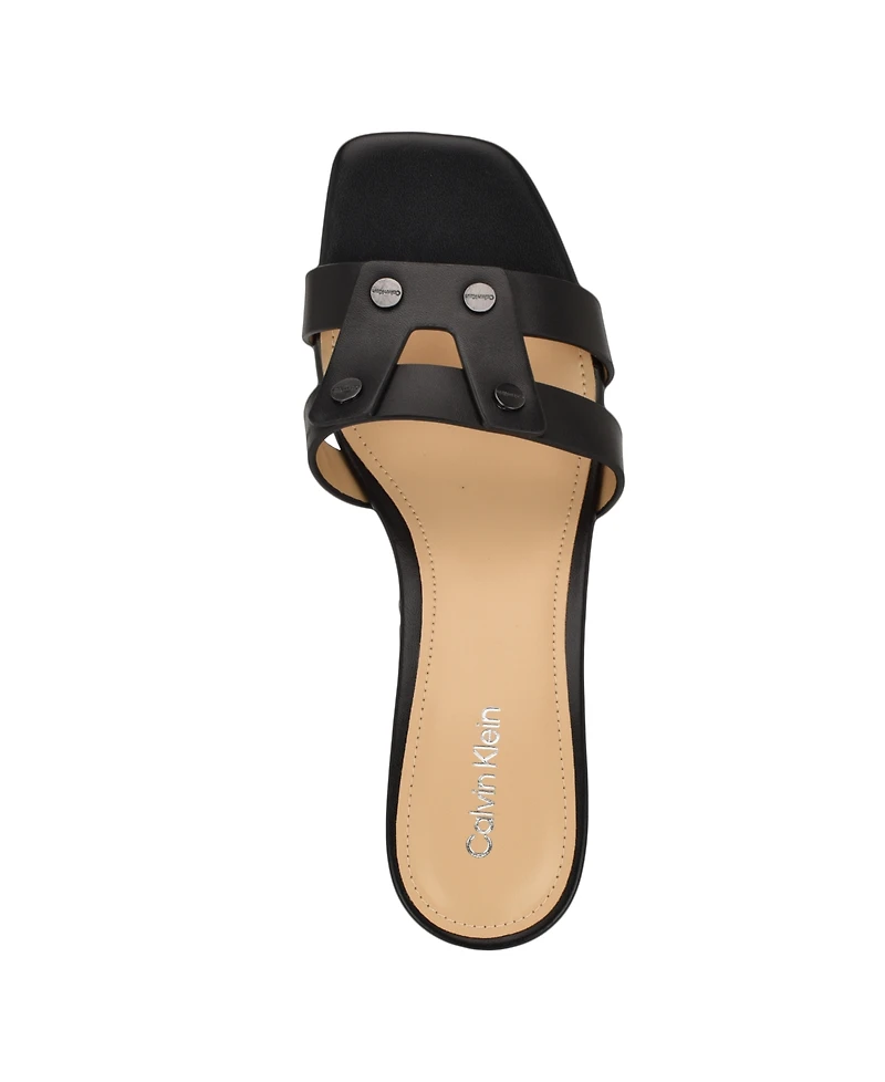 Calvin Klein Women's Andrae Slip-On Block Heel Sandals