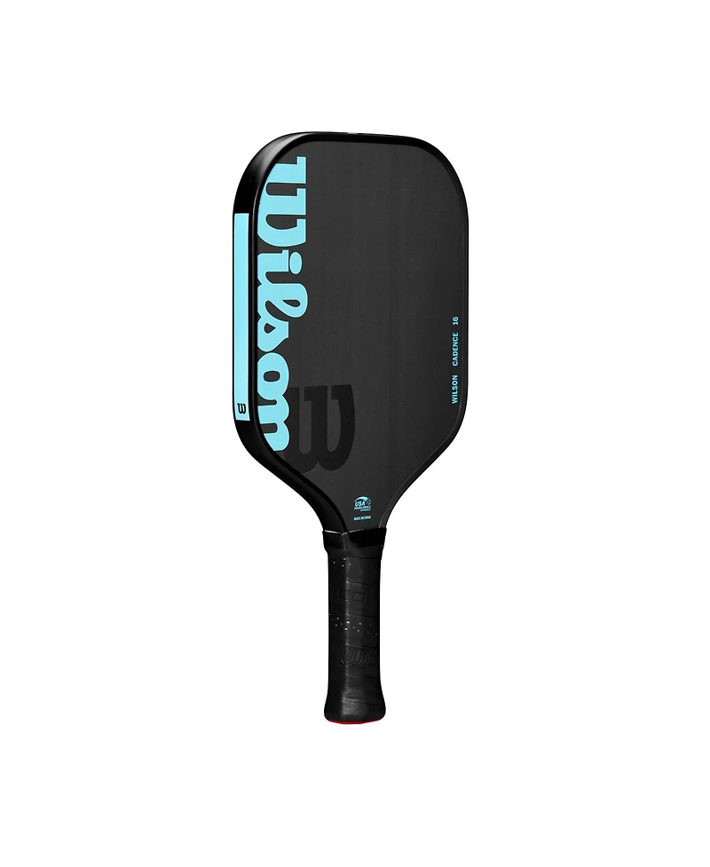 Wilson Cadence 16 Pickleball Paddle - Black/Lt Blue / 4 1/4 / 8.1 Oz