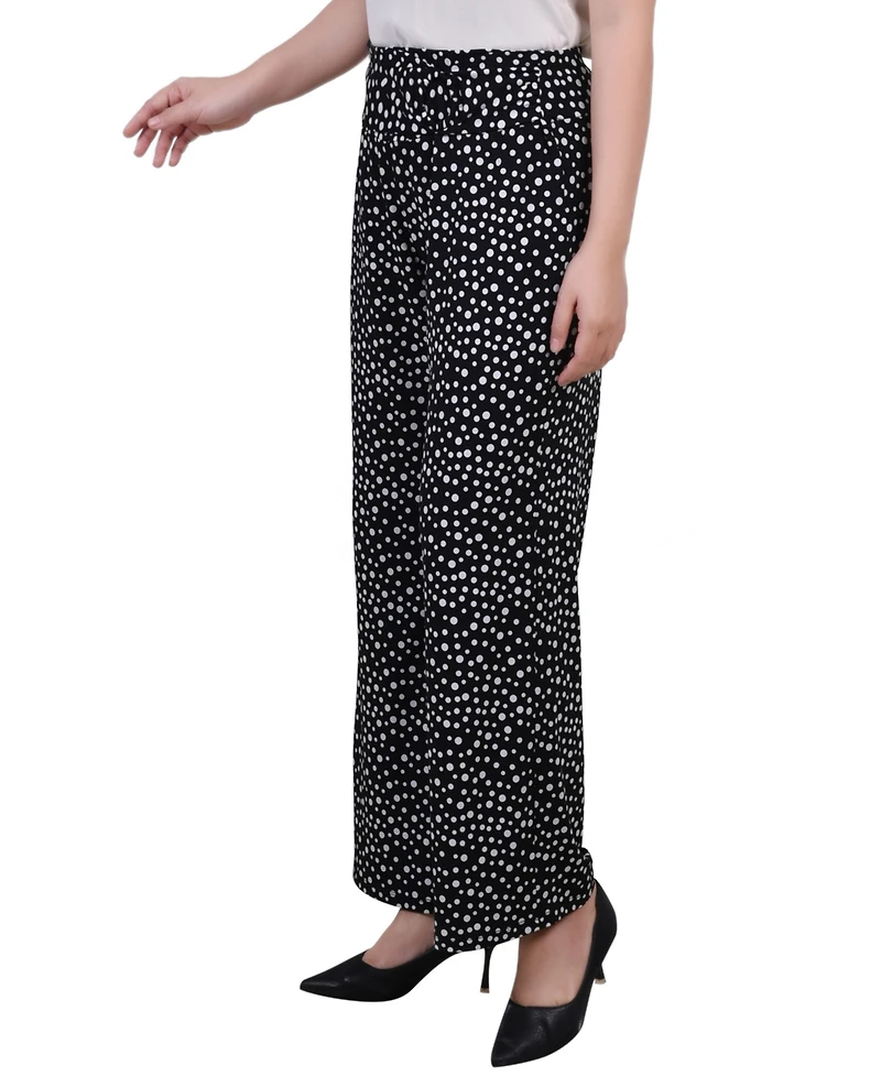 Ny Collection Petite Cropped Pull On Pants