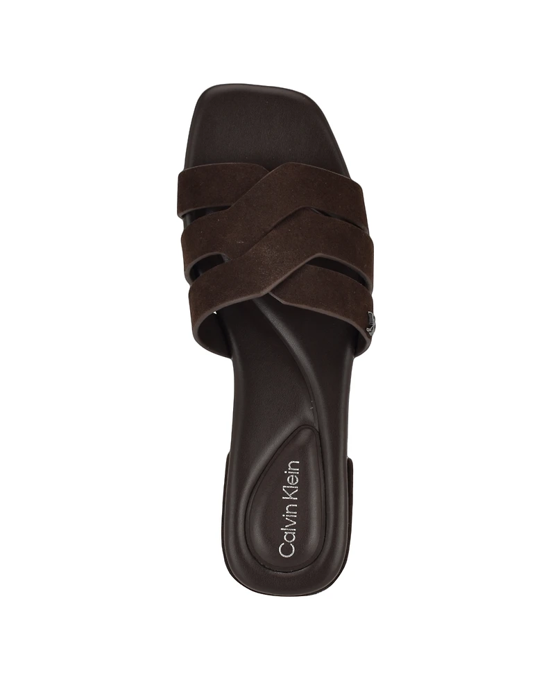 Calvin Klein Women's Tisha Slip-On Flat Sandals