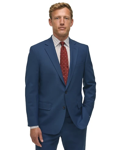 B by Brooks Brothers Men's Wool-Blend Stretch Classic-Fit Suit Separates Jacket