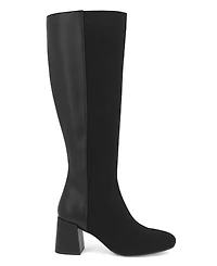 Mia Women's Bettina Block Heel Tall Contrast Dress Boots