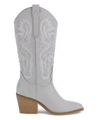 Mia Women's Crosley Pointed Toe Western Mid-Shaft Boots