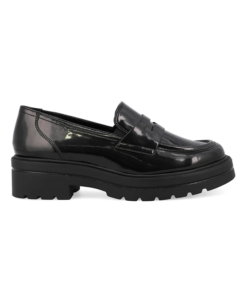 Mia Women's Yoani Round Toe Lug Sole Loafers