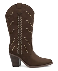 Mia Women's Morgann Pointed Toe Studded Western Boots