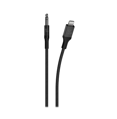 Scosche Braided Apple Lightning to 3.5mm Aux Cable 4ft-Gray
