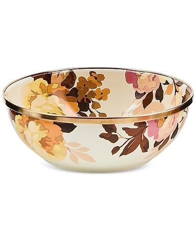 MacKenzie-Childs Wild Rose White Small Everyday Bowl, 40-oz.