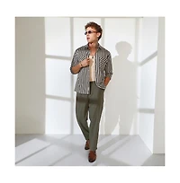 Campus Sutra Men's Candy Striped Oversized Shirt