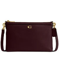 Coach Legacy Small Refined Pebble Leather Zip Top Crossbody