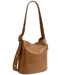 Coach Bleecker Medium Leather Bucket Bag