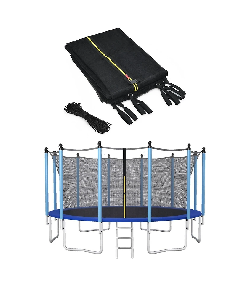 Akiudex 16 ft Round Trampoline Safety Net Enclosure Replacement