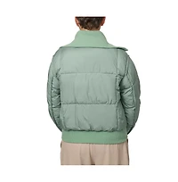 Bernardo Women's Bomber with Rib Knit Trim