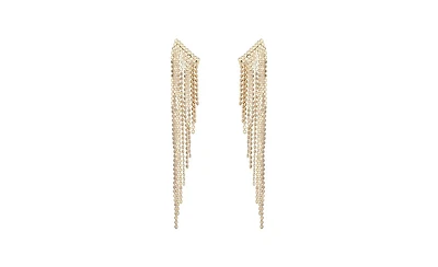 Jessica Simpson Gold Fringe Waterfall Earrings