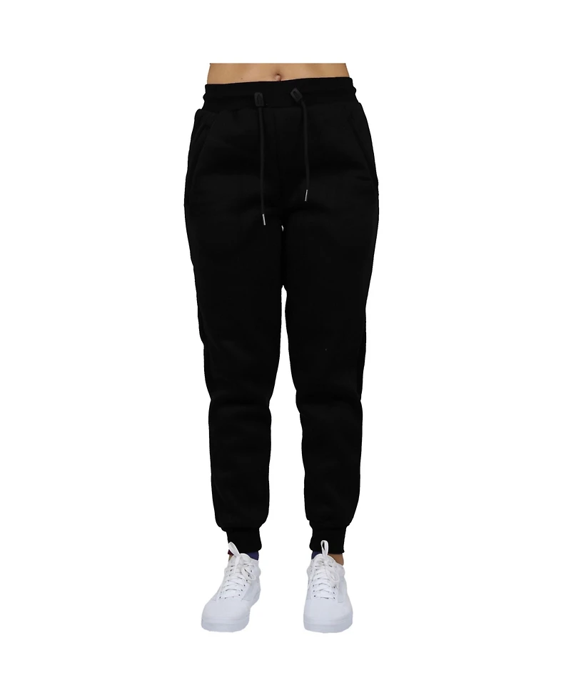 Galaxy By Harvic Women's Loose Fit Fleece Jogger Sweatpants