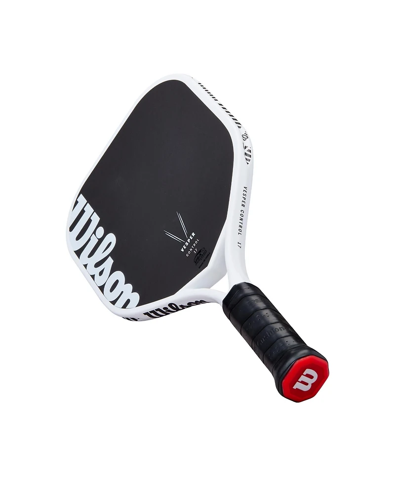 Wilson Vesper Control 17 Pickleball Paddle - White/Black / 4 1/8 / 8.1 Oz