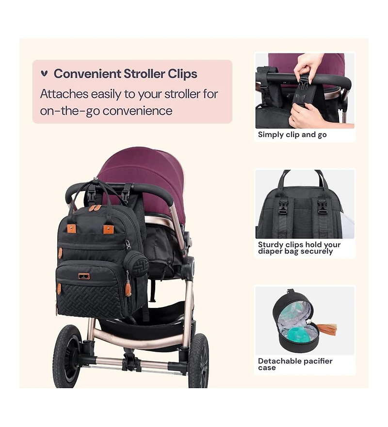 BabbleRoo Diaper Bag Backpack for Stylish Parents Spacious Baby Versatile Camo Blue