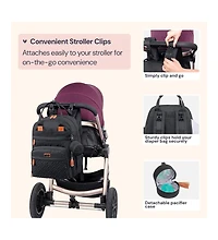 BabbleRoo Diaper Bag Backpack for Stylish Parents Spacious Baby Versatile Camo Blue