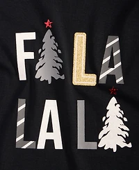 Holiday Lane Petite Fa La La La Long-Sleeve Tee, Macy's Exclusive