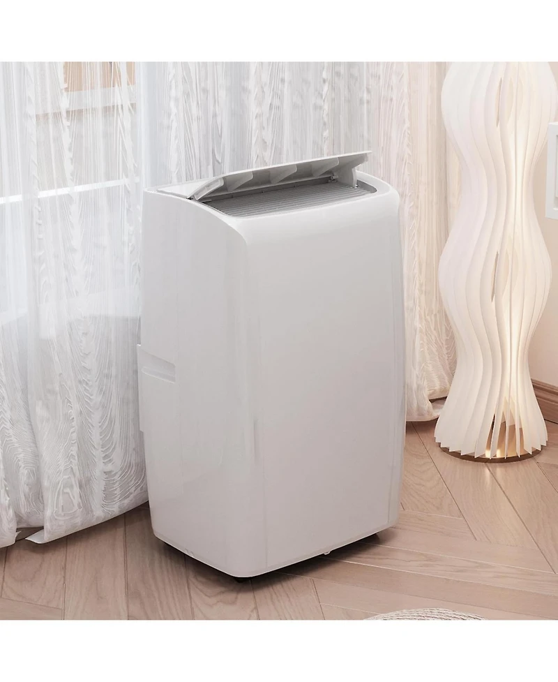 Gaomon 14,000 Btu Portable Air Conditioner - Dehumidifying & Fan Modes, Quiet Operation, Easy Mobility, Remote Control, White, For Home & Office