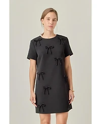 English Factory Women's Bow Detailed Mini Dress