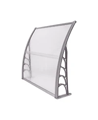 Costway 40''x 40'' Window Awning Door Canopy Outdoor Front Door